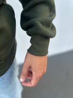 BLUSA MOLETOM BÁSICA VERDE - loja online