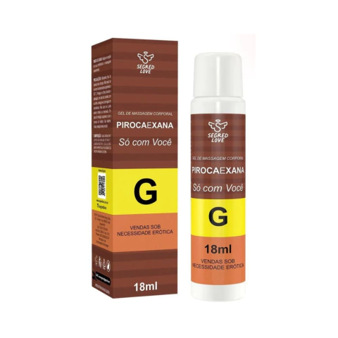Pirocaexana Gel Beijável para o Sexo Oral 18ml Linha Farmacinha do Riso Segred Love
