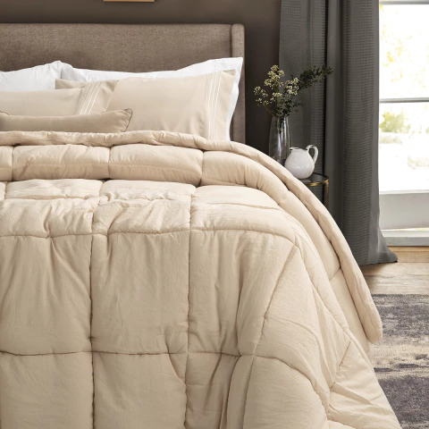 Acolchado Plumón King Matelaseado Premium Arena - Jean Cartier - comprar online