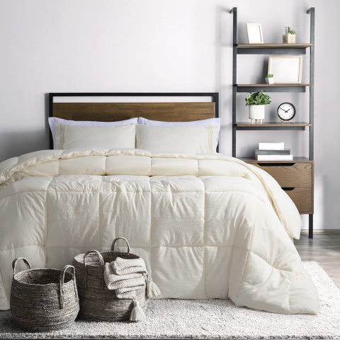 Acolchado Plumón Queen Matelaseado Premium Crudo - Jean Cartier - comprar online