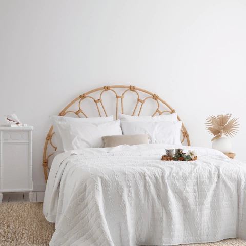 Cover Quilt King Size Matelaseado Blanco de Jean Cartier