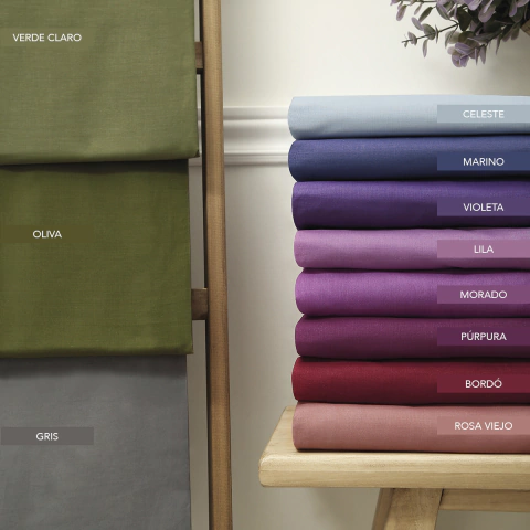 Sabana Ajustable 2 1/2 Plazas Lisa Percal 144 hilos - Jean Cartier