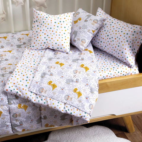 Juego de Sábanas para Cuna Mostaza - Jean Cartier