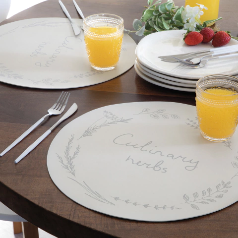 Set de 2 Individuales Redondos 36 cm - Jean Cartier