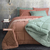 Acolchado Plumón Queen Matelaseado Emboss Terracota - Palette