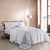 Kit Cover Queen con Matelaseado Sonic + Fundas Blanco - Alcoyana
