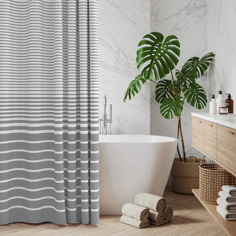 Set de Baño Cortina 180x180 cm + Alfombra Premium - Alcoyana - comprar online