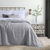 Cover Queen Cationic Effect y Matelaseado Sonic Gris Plata - Palette