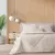 Kit de 4 piezas de cama King Size con edredón bitono, fundas y almohadón de Jean Cartier