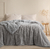 Edredón Twin Size Corderito Premium Gris - Palette - comprar online
