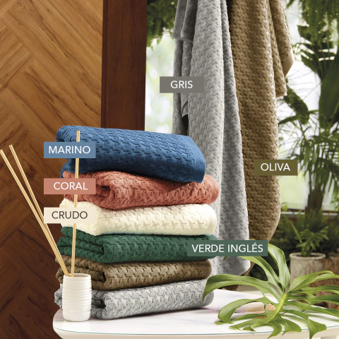 Juego de Toalla y Toallón 100% Algodón 500 grs/m2 Gris - Alcoyana