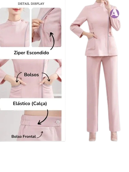 MOLDE PIJAMA CIRURGICO COM ZIPER LATERAL