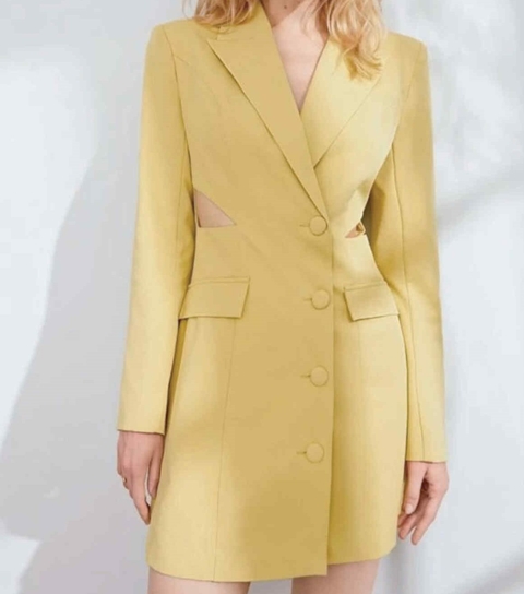 MOLDE BLAZER SOBRETUDO FEMININO COM RECORTE P A GG