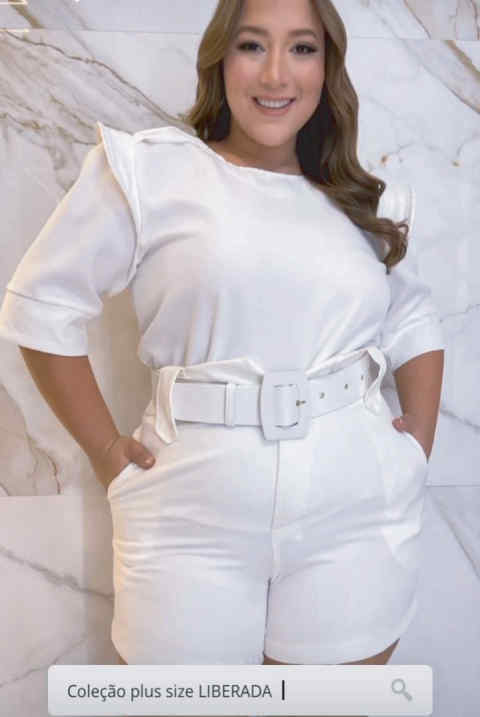 MOLDE BLUSA FEMININA MANGA CURTA PLUS SIZE