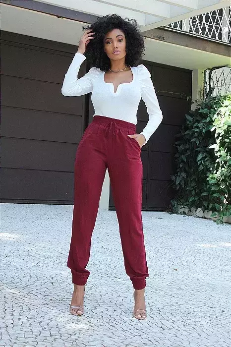 MOLDE CONJUNTO FEMININO CALÇA VISCOSE E BLUSA MANGA LONGA