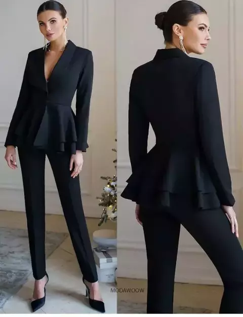 MOLDE CONJUNTO ALFAIATARIA FEMININO BLAZER E CALÇA