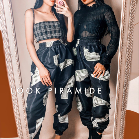 Calça Baggy Tactel Dollar