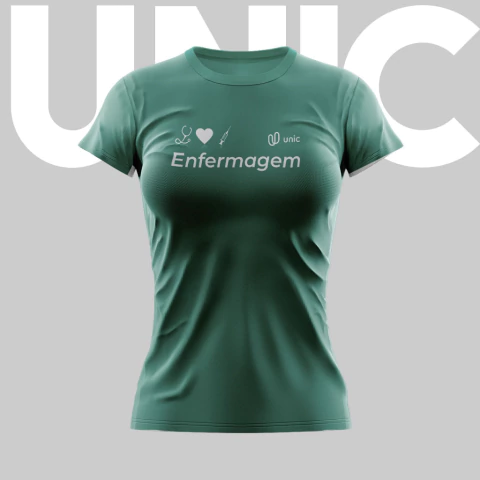 Camiseta de Enfermagem Baby look Unic