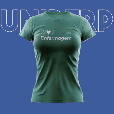 Camiseta de Enfermagem Baby look Uniderp