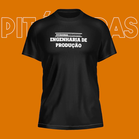 Camiseta de Engenharia de Produção Unissex Pitágoras