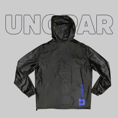 Jaqueta Corta-Vento Unopar Preta Unissex na internet