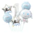 Set De 5 Globos Cinnamoroll + Numero De 70cm