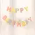 Banderin Happy Birthday Colores Pasteles - comprar online