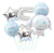 Set De 5 Globos Cinnamoroll + Numero De 70cm - tienda online