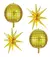 Kit Globos 2 Bolas De Boliche + 2 Estrellas 12 Puntas 55cm en internet