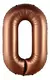 Globos De Números Mate De 70/80cm Chocolate Marrón X1 Unidad en internet