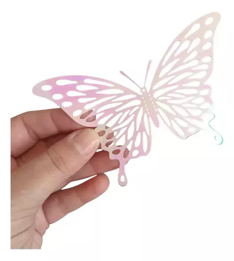 Mariposas 3d X12uni Toppers Torta Y Adorno De 3 Tamaños - comprar online