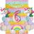 Imagen de Combo Deco Globo Arcoiris y Unicornio de 65cm