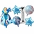 Set De 5 Globos Frozen Elsa + Numero De 70cm