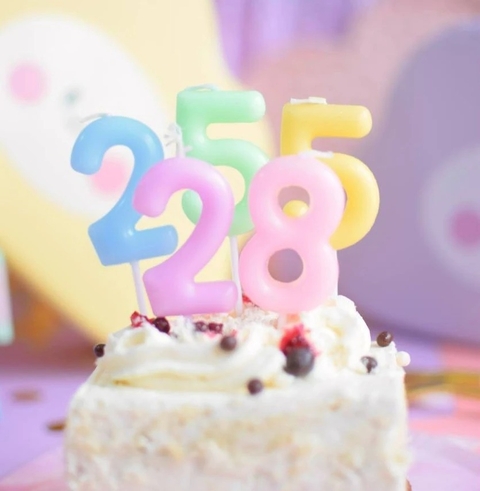 Vela Cumpleaños Numero Pastel X unidad - comprar online