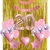 Combo Deco Globos Rosa Y Dorado +2 Cortinas+ Números 70cm
