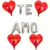 Globos Frase Te Amo De 40cm Cada Letra + 4 Corazones De 45cm - comprar online