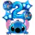 Set De 5 Globos Cabeza De Stitch Grande + Numero De 70cm - comprar online