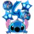 Set De 5 Globos Cabeza De Stitch Grande + Numero De 70cm - Globos R&D
