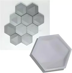 Kit de 6 Moldes de PET Kaap Panel Decorativo 3D Para Vaciado de Yeso, Cemento, Concreto, Hormigón o Resina