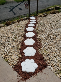 Imagen de Kit de 3 Moldes de PET Huellas Panel Decorativo 3D Para Vaciado de Yeso, Cemento, Concreto, Hormigón o Resina