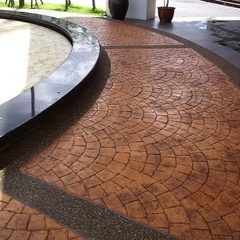 MOLDE PARA CONCRETO ESTAMPADO MODELO/DISEÑO ABANICO PARA PARED O PISO DE CEMENTO, HORMIGÓN, ESTUCO, MORTERO,CONCRETO - Innomoldex
