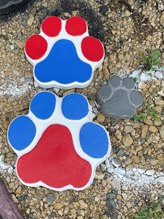 Kit de 3 Moldes de PET Huellas Panel Decorativo 3D Para Vaciado de Yeso, Cemento, Concreto, Hormigón o Resina