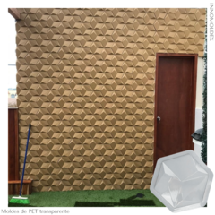 Kit de 6 Moldes de PET Royal Panel Decorativo 3D Para Vaciado de Yeso, Cemento, Concreto, Hormigón o Resina