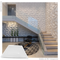 Kit de 6 Moldes de PET Pryta Para Panel Decorativo 3D Para Vaciado de Yeso, Cemento, Concreto, Hormigón o Resina
