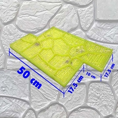 MOLDE PARA CONCRETO ESTAMPADO MODELO/DISEÑO ROCA GRANDE PARA PARED O PISO DE CEMENTO, HORMIGÓN O CONCRETO en internet