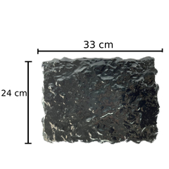 MOLDE PARA ESTAMPADO DE RESINA DE POLIURETANO NEGRA VULCANIZADA DISEÑO CUERITO EMPEDRADO PARA PARED O PISO DE CEMENTO, HORMIGÓN O CONCRETO USO RUDO