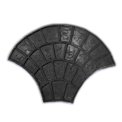MOLDE PARA CONCRETO ESTAMPADO MODELO/DISEÑO ABANICO PARA PARED O PISO DE CEMENTO, HORMIGÓN, ESTUCO, MORTERO,CONCRETO