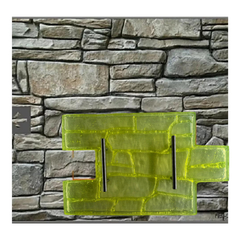 MOLDE PARA ESTAMPADO DE PARED DE RESINA DE POLIURETANO DISEÑO PIEDRA H PARA PARED O PISO DE CEMENTO, HORMIGÓN O CONCRETO