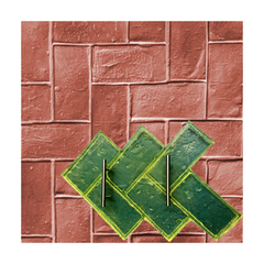 MOLDE PARA ESTAMPADO DE PARED DE RESINA DE POLIURETANO DISEÑO PETATILLO PARA PARED O PISO DE CEMENTO, HORMIGÓN O CONCRETO