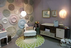 Imagen de Molde De PET Para Decoración Rosetón Remolinos 3D Para Vaciado de Yeso, Cemento, Concreto, Hormigón o Resina